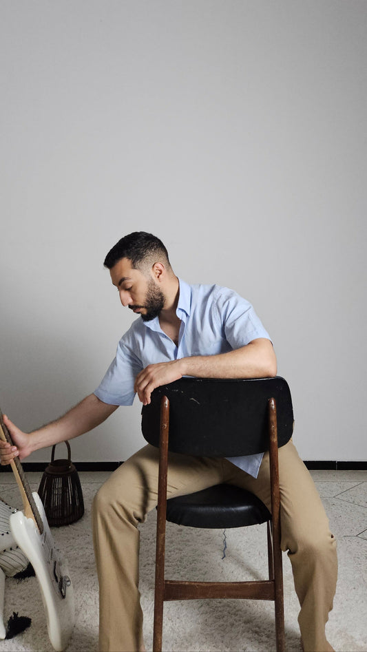 Short Sleeve Linen-Feel Shirt