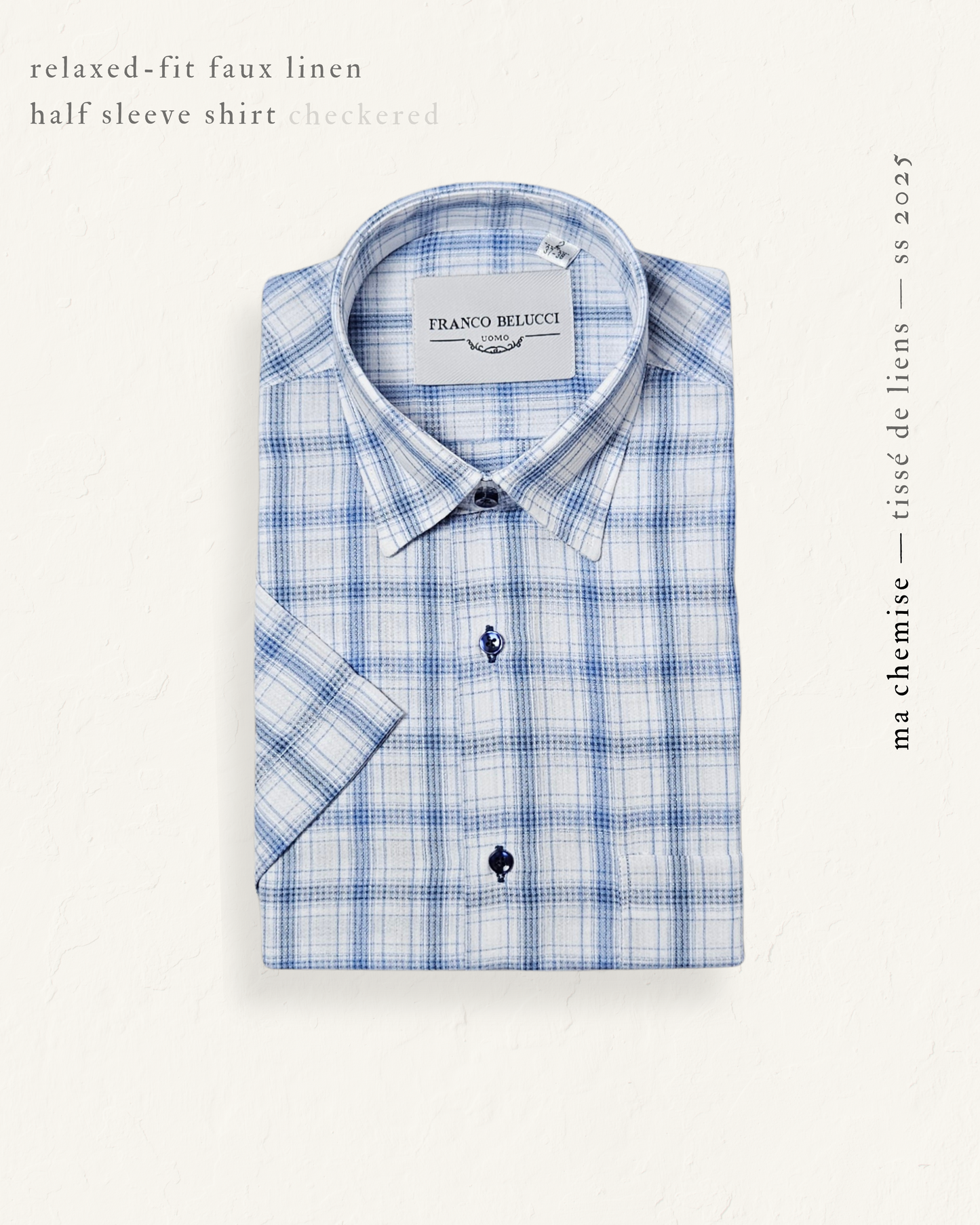 Short Sleeve Checkered Shirt