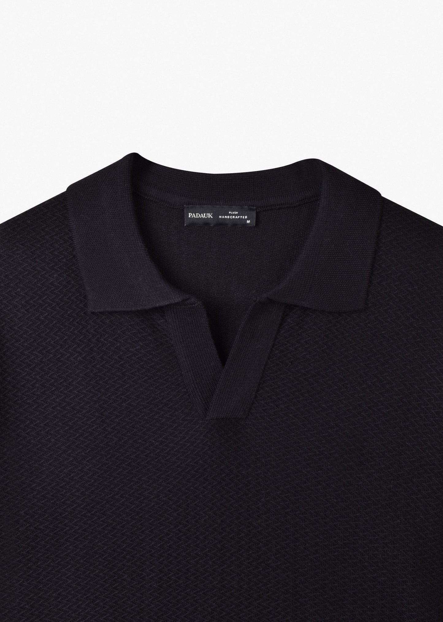 TEXTURED KNIT POLO SHIRT