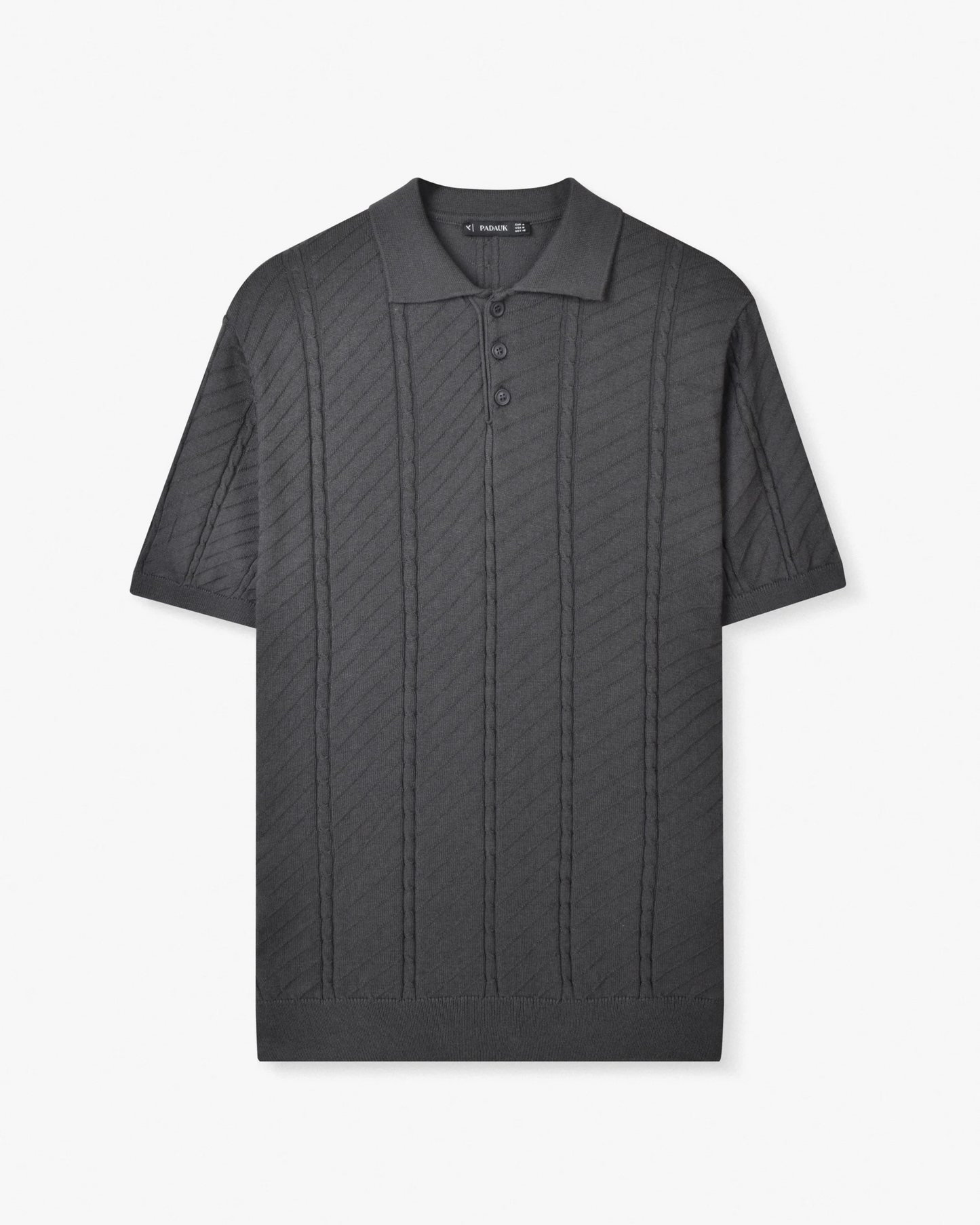 TEXTURED KNIT POLO SHIRT
