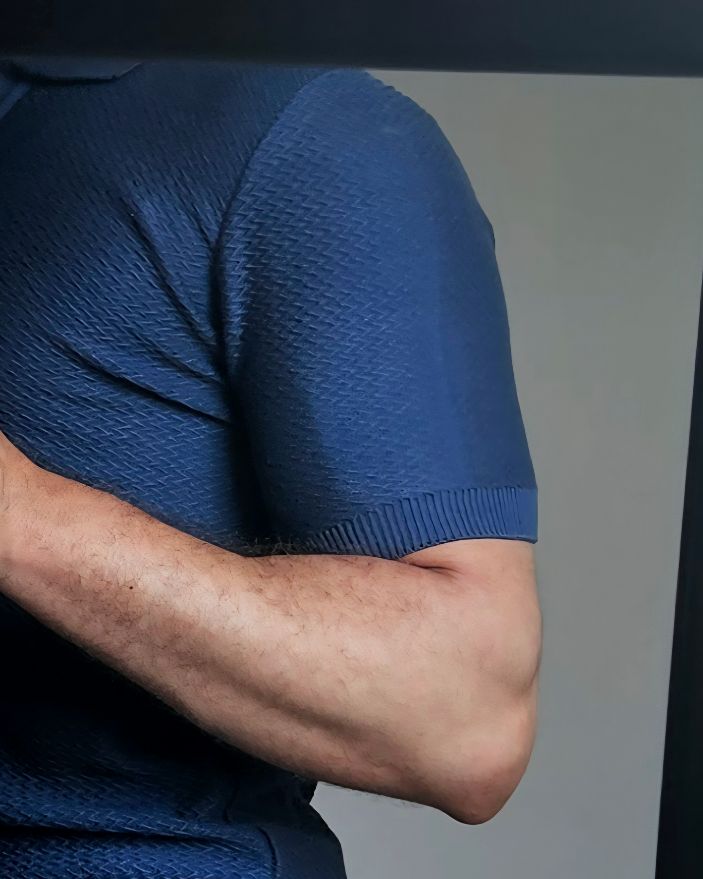 TEXTURED KNIT POLO SHIRT