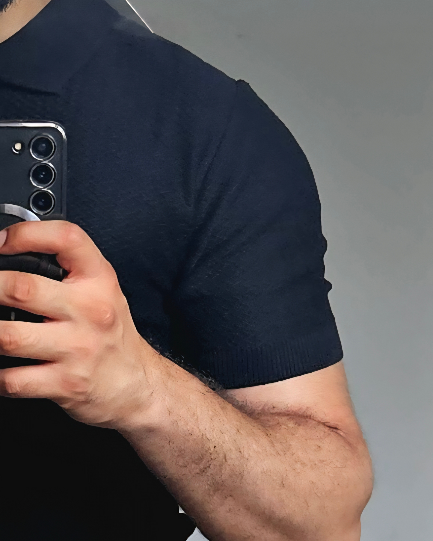 TEXTURED KNIT POLO SHIRT