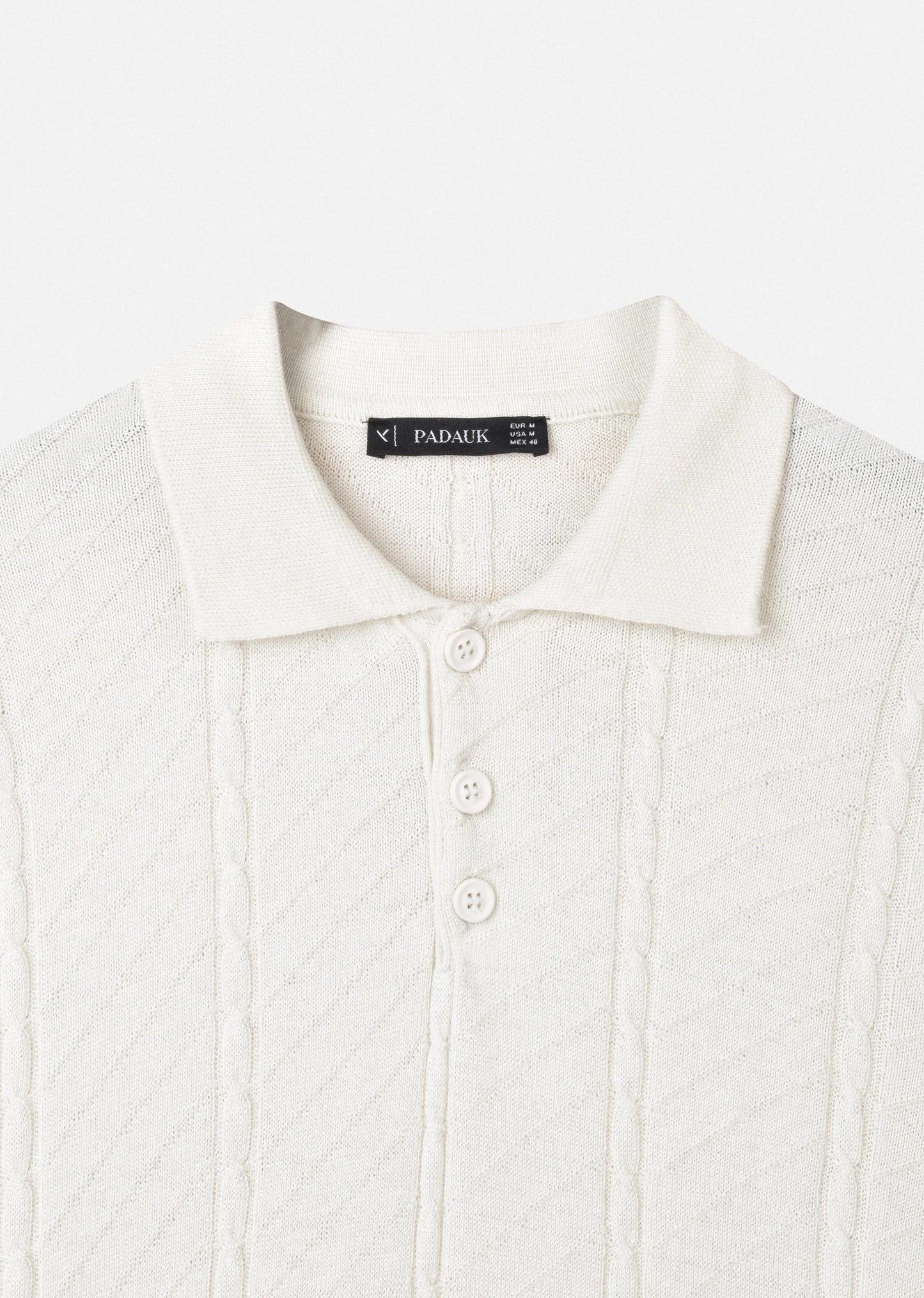 TEXTURED KNIT POLO SHIRT